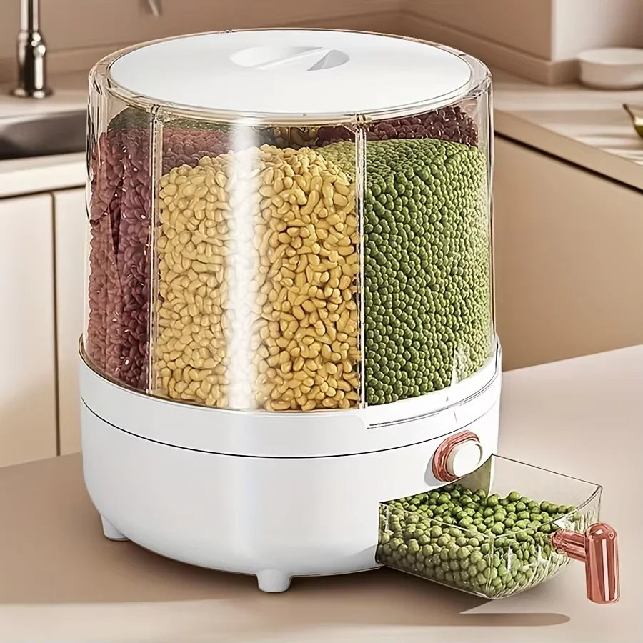 Rotating Airtight Food Storage Container